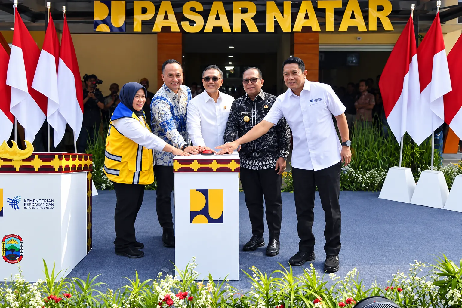 Peresmian Revitalisasi Pasar Natar Lampung Selatan