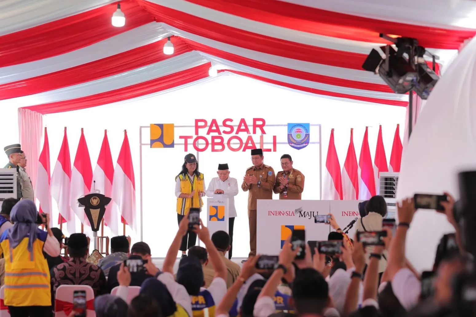 Peresmian Pasar Toboali Bangka Belitung
